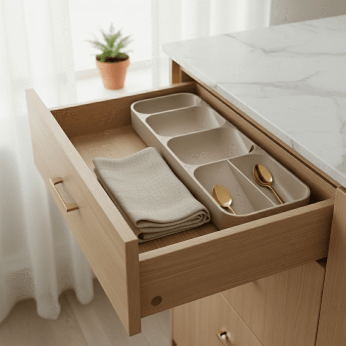 Organizador de Gaveta Cinza