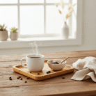 Bandeja De Bambu 17x17