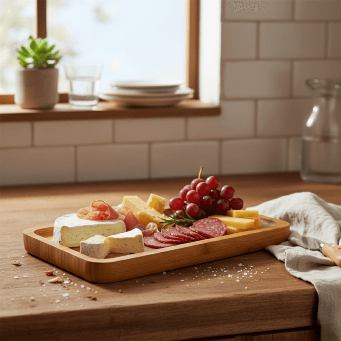 Bandeja De Bambu 20X10