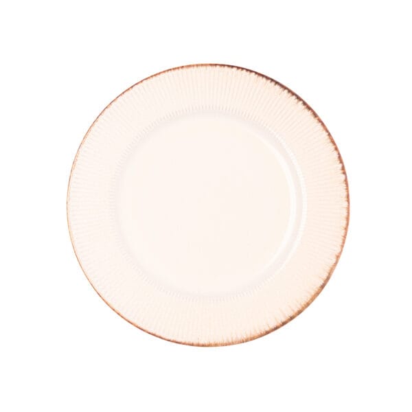 Prato Raso Cerâmica Linear Branco 27cm 8 220654 B